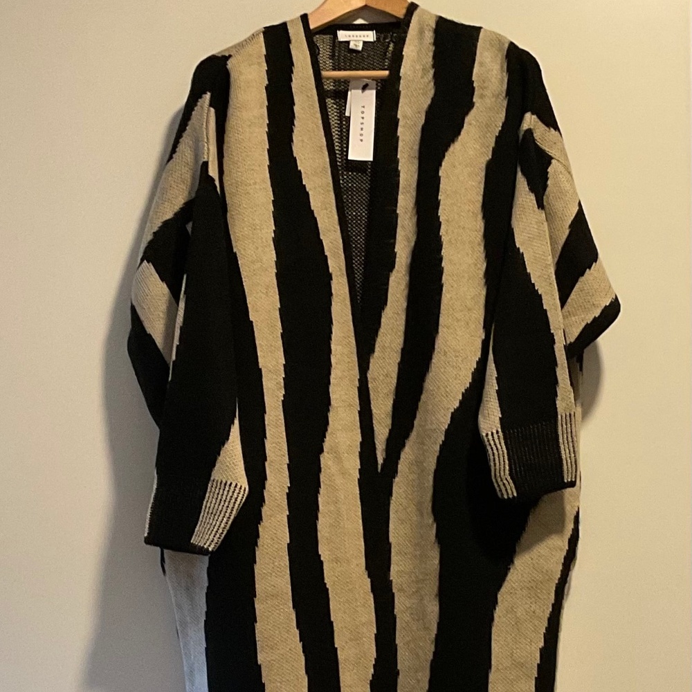 TOPSHOP. Long Coatigan NWT